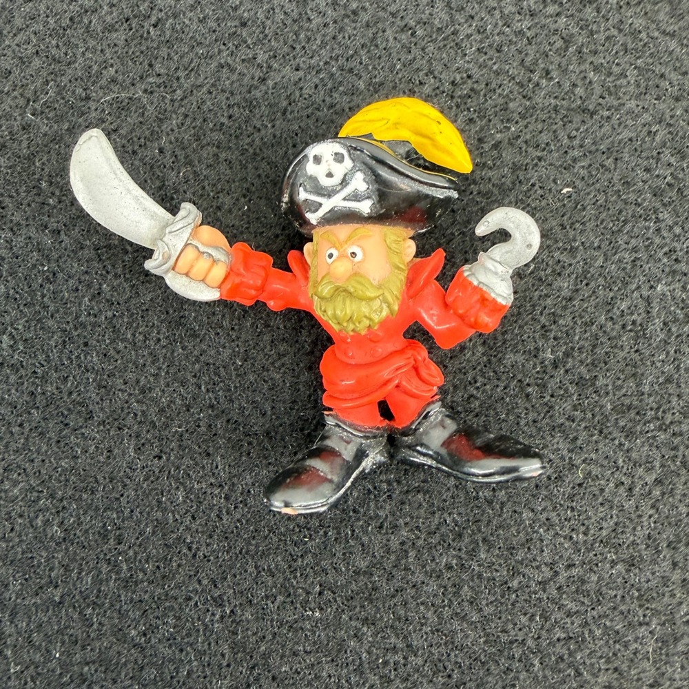 VTG‎ 90s Fisher Price Great Adventures Pirate Captain Action Figure Hook Sword
